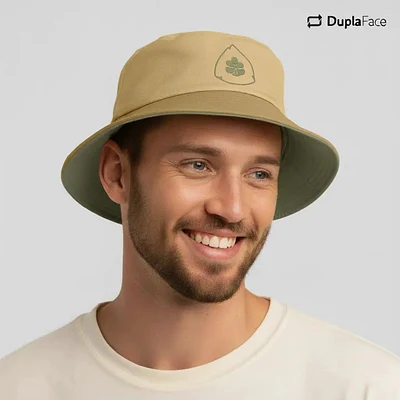Bucket Hat Caramelo e Verde Masc