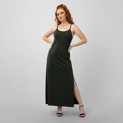 Vestido Maxi com Alcas